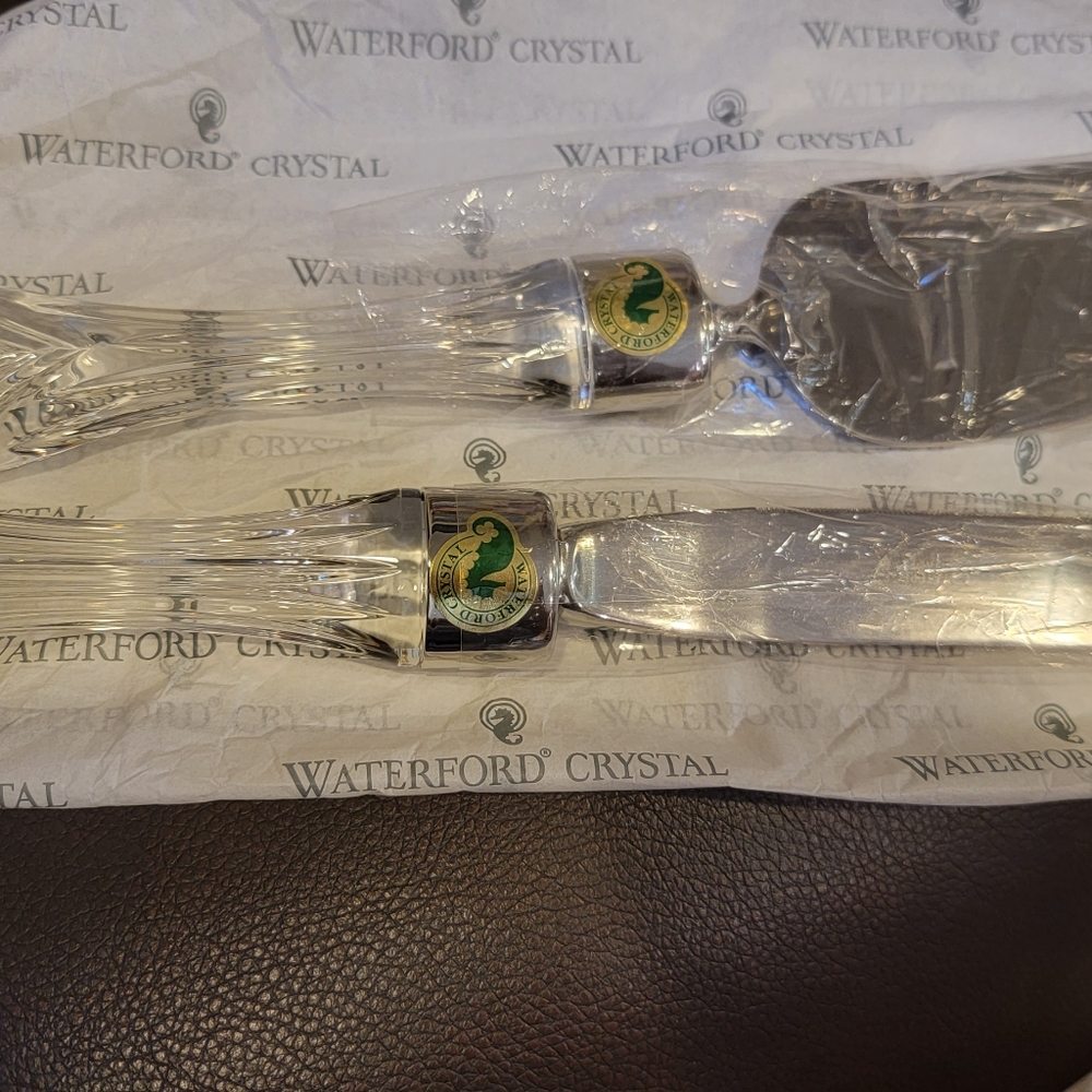 Waterford Cake knife and server